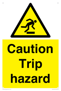 caution trip hazard
